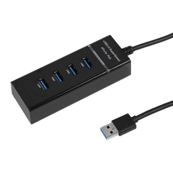 4 Port USB3.0 HUB Opladningsdockingstation 5Gbps opladningshub-adapter til telefon/tablet/pc/Windows