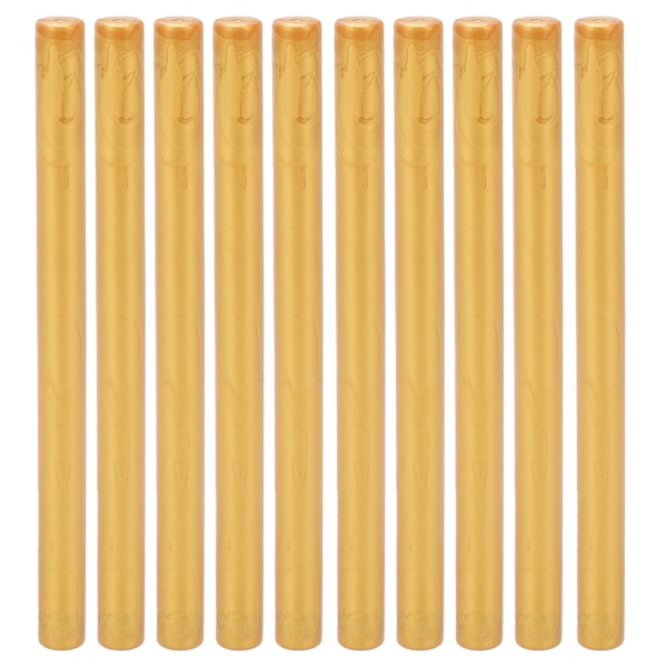 10 stk forseglingsvoksstift Praktisk røykfri, fleksibel varmforseglingspinner for konvolutter Kort Manuskripter Gull