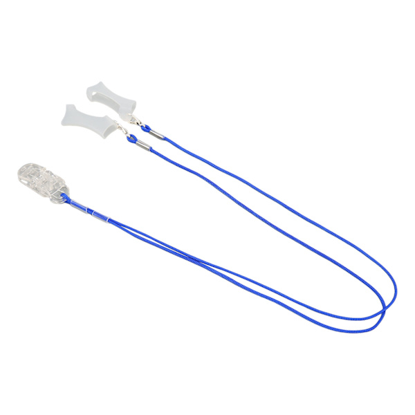 Transparent Sound Aid Clip A13 Fikseringsbeskytter, der holder blå BTE Lydforstærker Lanyard M Binaural