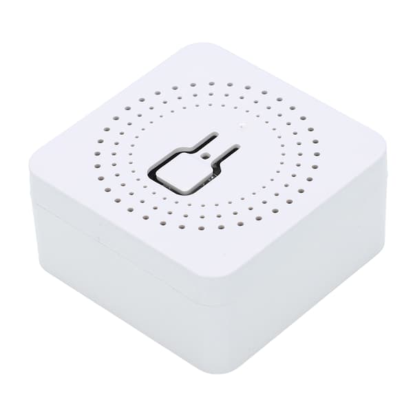 Mini PÅ/AV-kontrollerbryter Smart WiFi-lysåpner Hvit APP Stemmestyring for Tuya 100‑240V 50/60Hz 16A