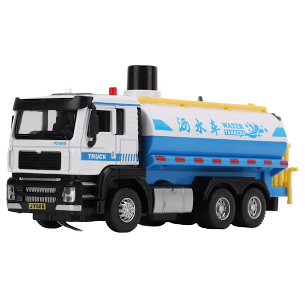 1/50 Vatten Tanker Modell Legering Pull Back Vatten Spray Sprinkler Lastbil Leksak för Pojkar Flickor Gåvor