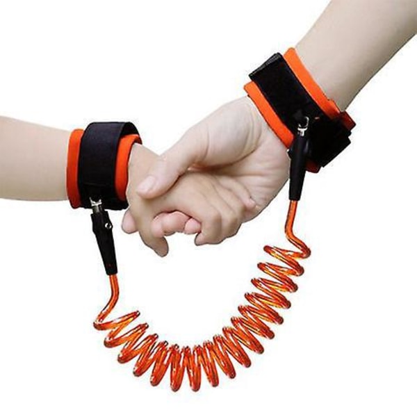 Orange Anti-Lost säkerhetsarmband för utomhusbruk för promenader
