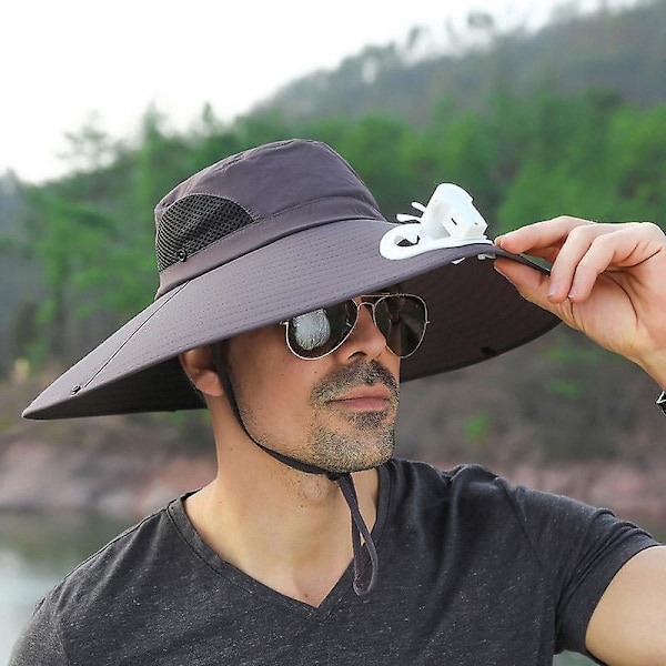 Høst og vinter storbremmet denim westernhatt for menn