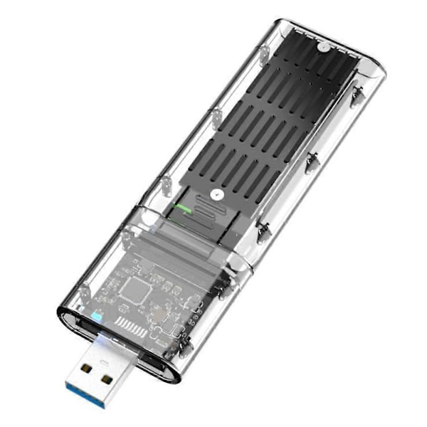 Externt M.2 NGFF SATA SSD-kabinett Höghastighets USB3.0 Gen1 för PC