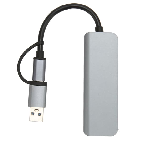 4 i 1 USB3.0 Hub 5Gbps USB C til USB 3.0 Hub USB Splitter USB Hub Extender USB3.0 Dongle til Windows til Linux til Chrome OS