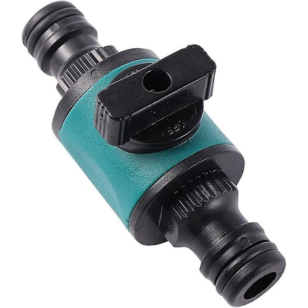 2 stk. 16mm Hageslange Hurtigkobling med 2-veis Stoppekran GetRich