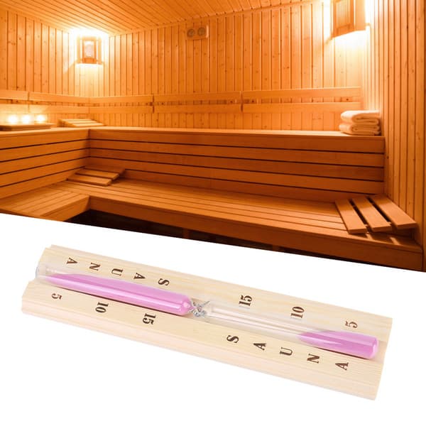 Saunaudstyr 15 minutters træsauna timeglas ur sandtimer ur til sauna spa rum