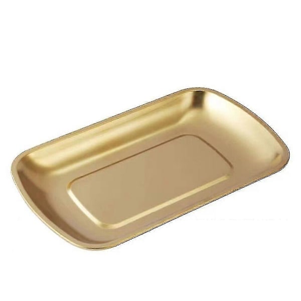 1 stk. Slitesterk Barbecue-tallerken i rustfritt stål Risnudler Holdeplate_SZXM