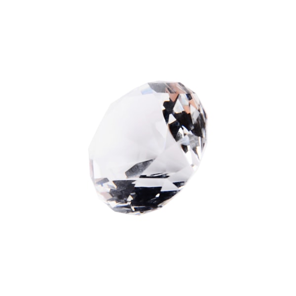 40 mm kirkas kristalli timanttileikatut lasikorut Paperipainoiset häät kodinsisustuslahja