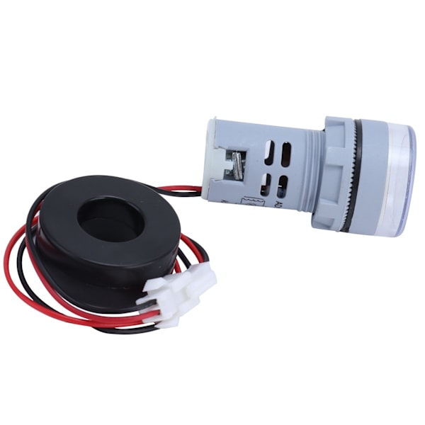 Digital strömningsmätare Universal Amperemeter Signalindikatorlampa Ljus AC 220V AD16‑22DSAWhite