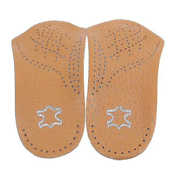 Ortopedinen nahkainen sisäpohja litteille jaloille - Kaaren tuki ja jalkaterän hoito unisex-kengille koko 39-40