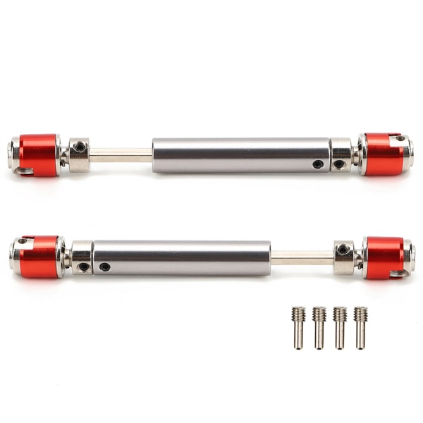 2 stk. metalltransmisjonsdrivaksel passer til Axial SCX10 D90 1/10 RC Crawler Mini Bildeler