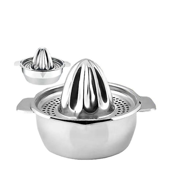 Ruostumattomasta teräksestä valmistettu manuaalinen sitrushedelmien puristin, 2 kpl setti, sitruunalle, appelsiinille, limetille, keittiöön