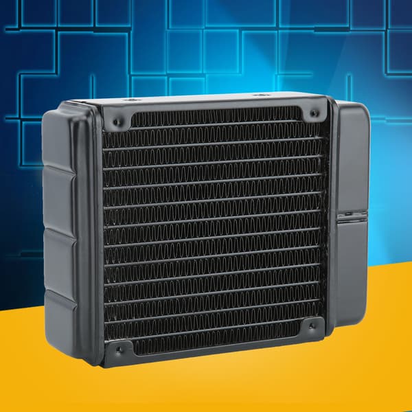 Vandkølingsradiator Dobbeltkerne Køleplade Computerudskiftningstilbehør til Skønhed