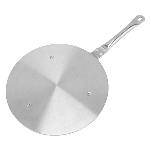 24 cm varmefordelingsplade i rustfrit stål til induktionsplader med håndtag