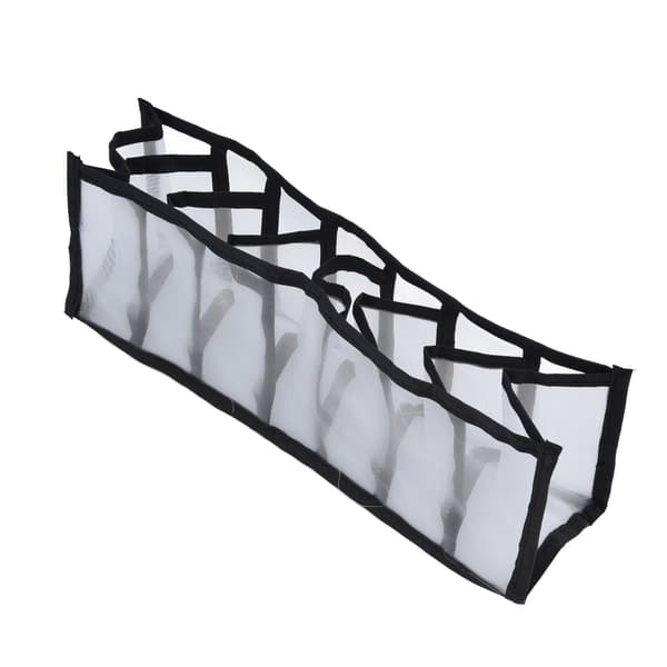 Mesh BH-opbevaringsboks Multifunktionel foldbar skuffeinddeling til undertøj trusser sokker 7 rum
