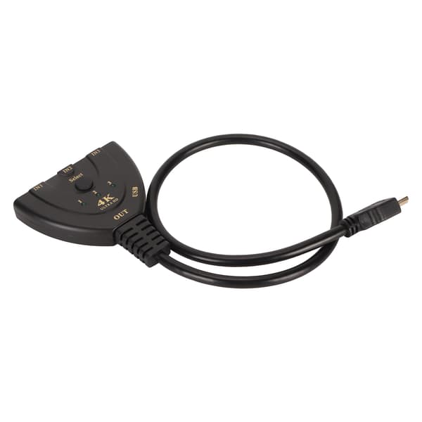 HD Multimedia Interface Switch 3 ind 1 ud 4K Support 3D 3 Port Video Switcher Selector til PC TV Projektor