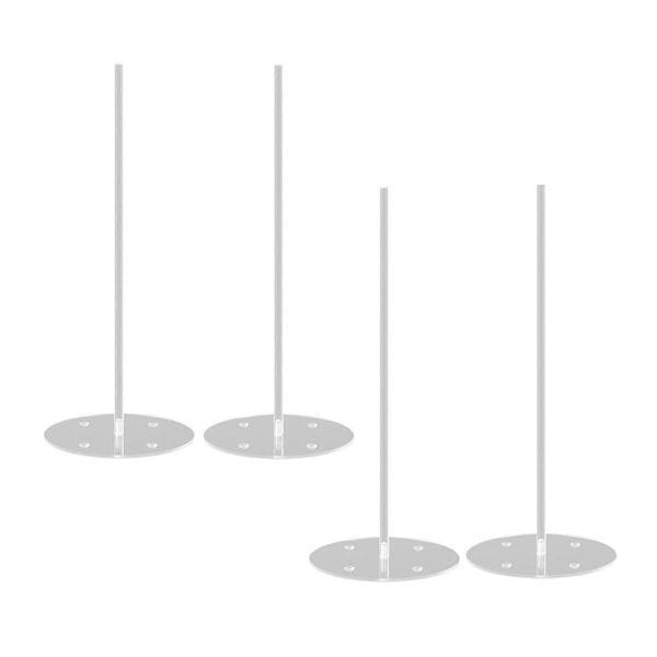 4 stk. Klar Akryl Donut Display Stand