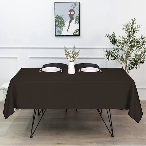 Rektangulær Duk - 54 x 54 Tommer - Flekk- og Rynkebestandig Vaskbar Polyester Duk, Dekorativ Stoffduk for Spisebord, Buff