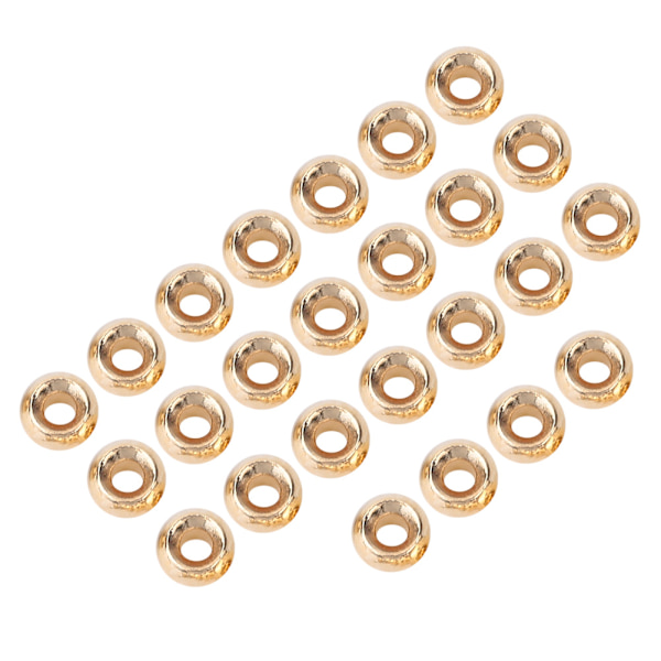 25 st flugfiske volframlegeringspärlor runda nymfhuvudboll fiskeredskap gyllene (2,4 mm)