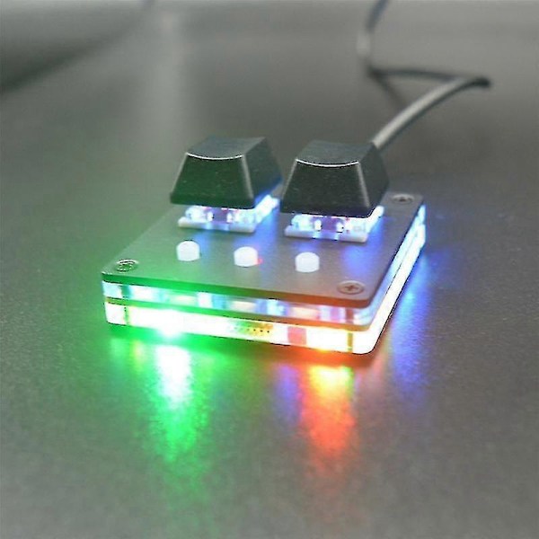Osu Mini Tastatur 2 Tasters Gaming Tastatur Programmering Makro Tastatur Mekanisk Tastatur Rød Bryter, Bl
