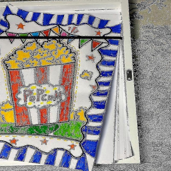 My Little Davinci Træramme til Billeder 20 Ark Kunstværker - Børnekunstudstillingsramme sort