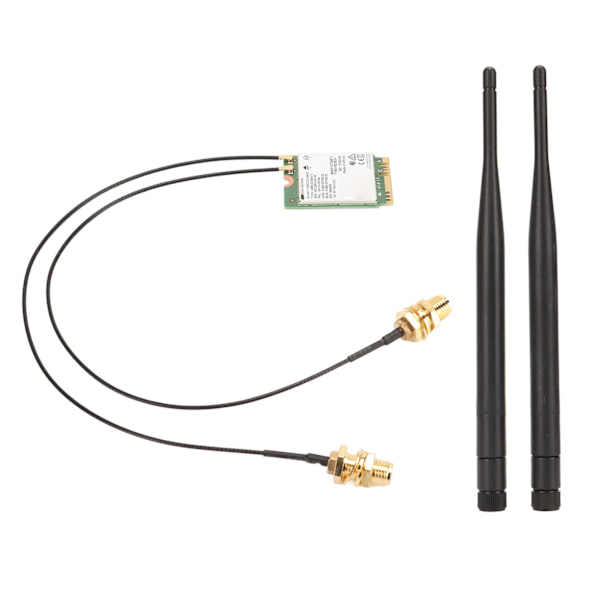 Trådløst netværkskort Gigabit Tri Band WiFi 6 Generation 802.11AX Standard 6GHz 5GHz 2.4GHz M.2 NGFF trådløst kortmodul