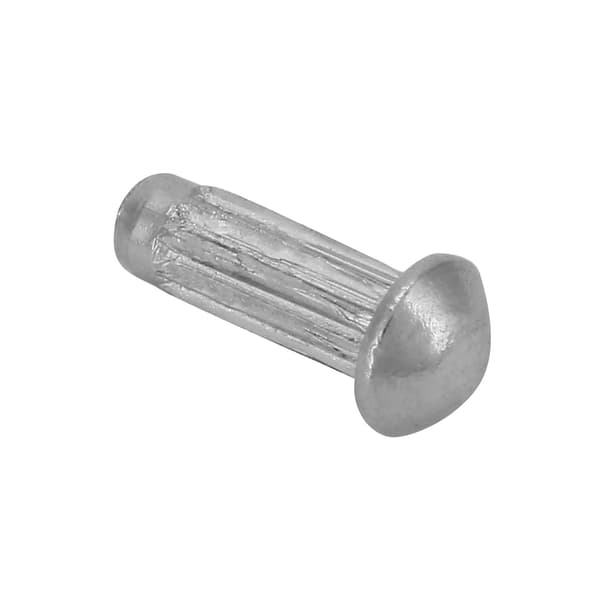 100 stk. M2 Rustfritt Stål Rundt Hode Riflet Skaft Solid Nagler Sortimentsett (M2*6)
