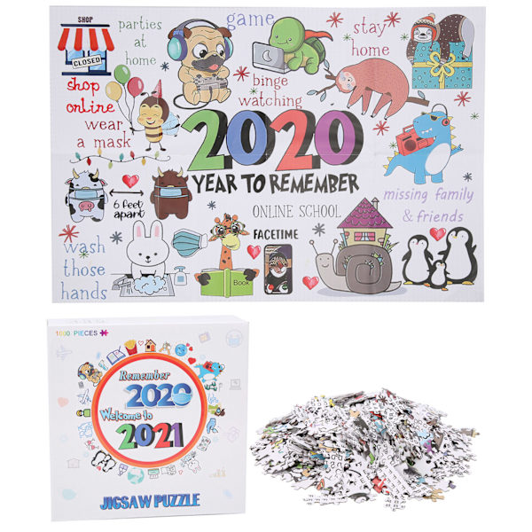 1000 bitars pussel i papper för att fira 2020 års pedagogiska leksaker för vuxna och barn typ A