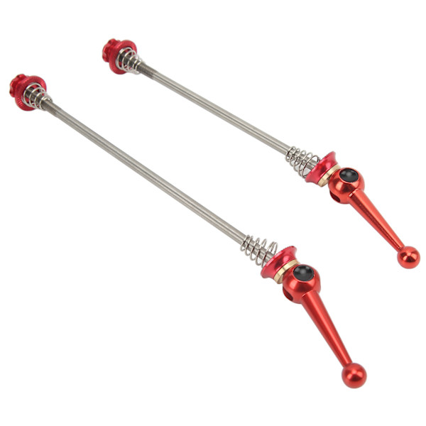 CANSUCC 2 stk Cykelhjulspyd Aluminiumslegering Quick Release Titanium Legering Stang til Mountainbikes Landevejscykler Rød