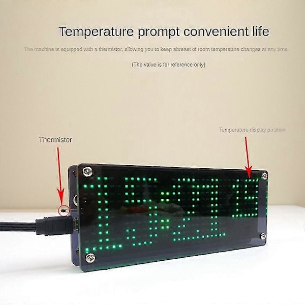 Digital LED Klocka SMD Digital Punkt Klocka Kit Elektronisk DIY Klocka Kit Blå Tidsvisning