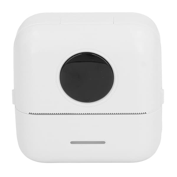 Lomme termoprinter Bluetooth High Definition Bærbar Mini Printer til QR-kode Etiket Hvid
