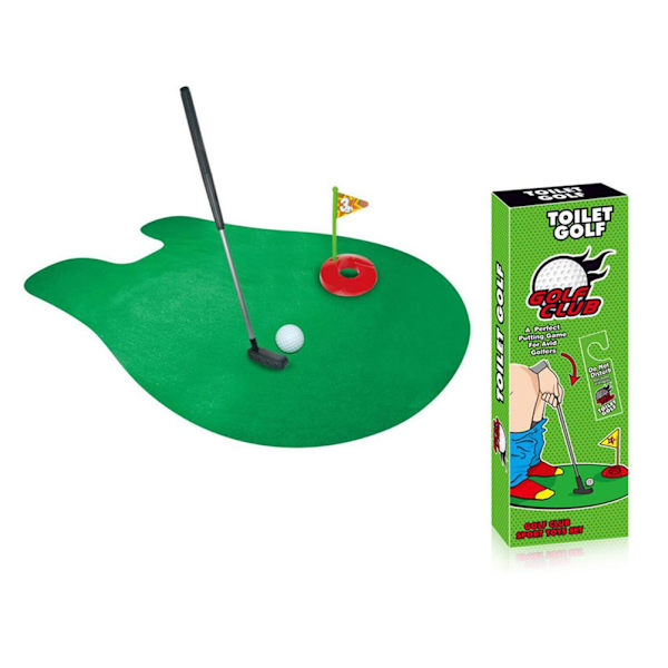 Toalettgolfset - Träna minigolf - Toalettbadrum - Roliga presenter för entusiaster