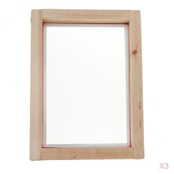 3st Screentryck Träram Silke Tryck Mesh Screentryck 25 x 35cm 77T