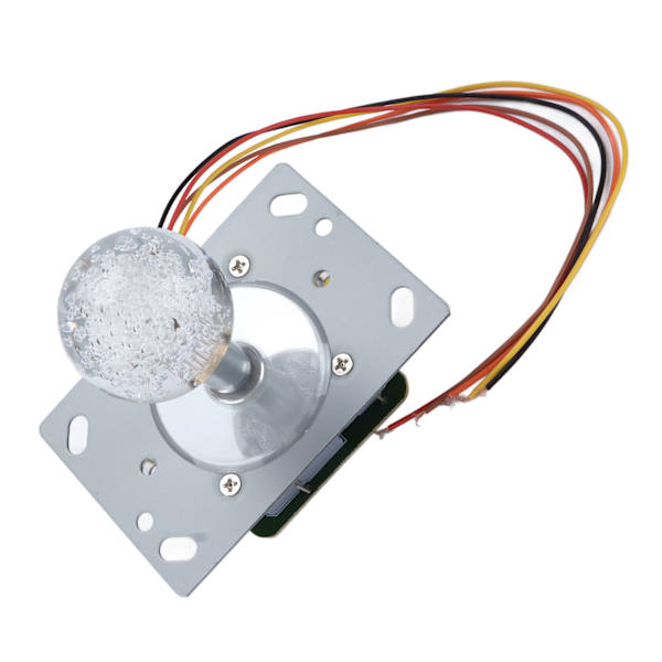 Arkadjoystick med färgglad ljuskänslig arkadjoystick med 5P-kabel kristallkula för spelautomat Cool Running