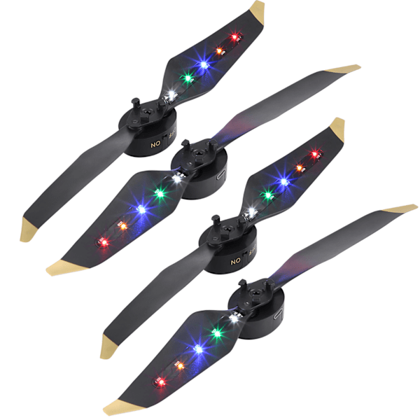 RC Drone Oppladbare Hurtigutløsing LED 8331 Propeller for DJI Mavic Pro Platinum (2 Par)