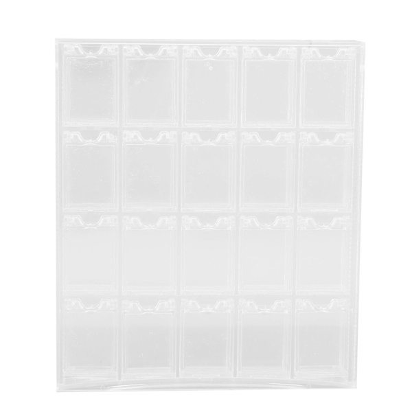 20 Grids Nail Storage Box Avtagbar Transparent Multifunktionell Smycken Grid Organizer