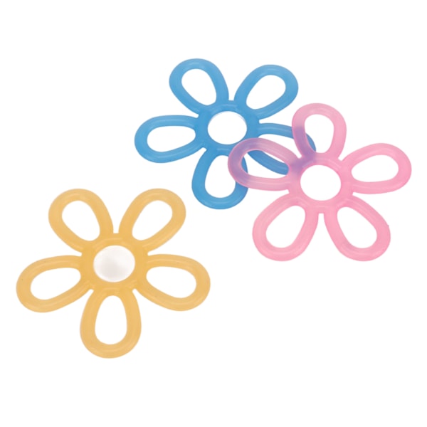 3PCS Finger Extensor Hög seghet Silikon Hög Medium Låg Order Finger Gripper för Daglig Blå Gul Rosa