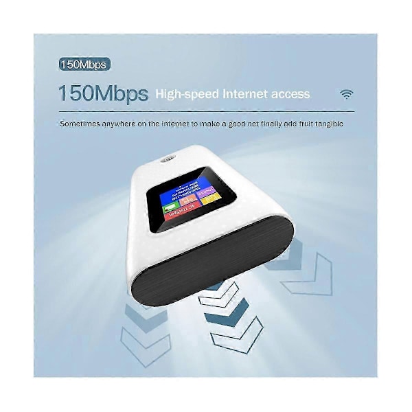 4G LTE Router 6000MAh Power Bank Router Bærbar Trådløs WiFi Hotspot Router 150Mbps Trådløs WiFi