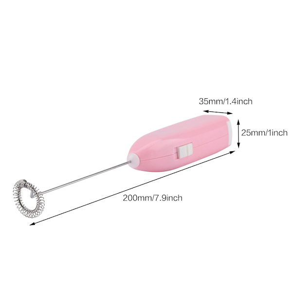 Husholdningselektrisk eggvisp Egg Breaker Visp Melkeskummer (Rosa)