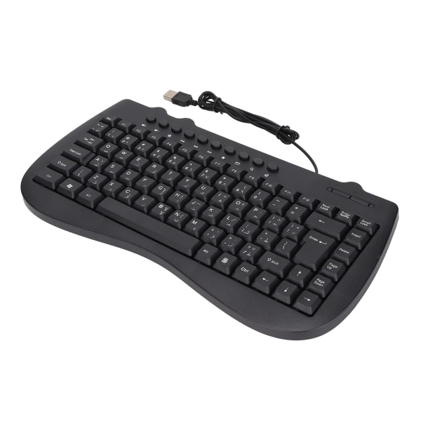 Tastatur 95 Keys Wired Mini USB Interface Desktop Computer Mute Ultra Thin Keyboard Multimedia Small Language Keyboard