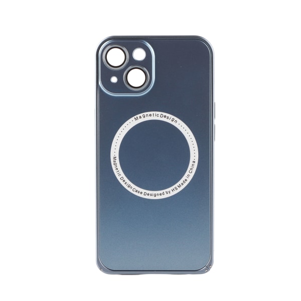 Magnetisk phone case för IOS-telefon 14 360 graders skydd Reptåligt professionellt cover Blå