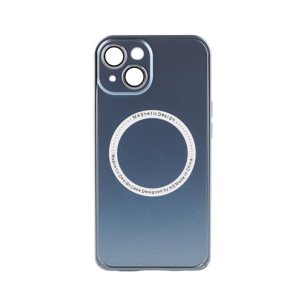 Magnetisk telefondeksel for IOS-telefon 14 360 graders beskyttelse Ripebestandig Profesjonelt telefondeksel Blå