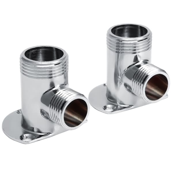 Inlopp G1/2 Utlopp G3/4 Väggmonterad Duschhuvud Kran Adapter Badrumstillbehör