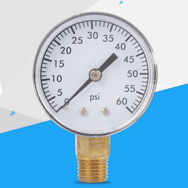 0-60psi tryckmätare manometer för vatten luft olja urtavla instrument bas ingång NPT 1/4\"