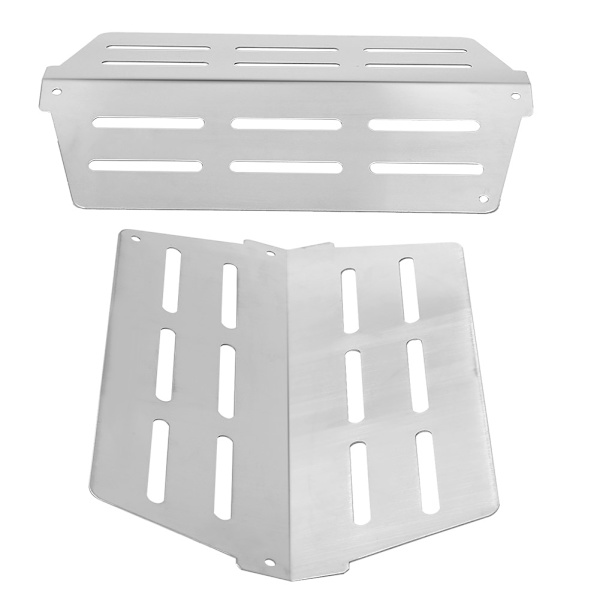 Rustfrit BBQ Gas Grill Varmeplade Skjold Telt Udskiftning Passer til Weber Genesis 300 Serie