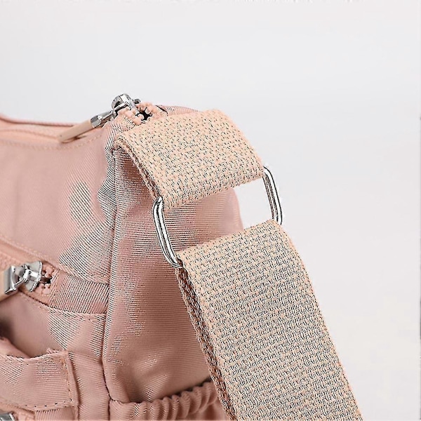Nylon Axelremsväska Lätt Bärbar Axelväska För Kvinnor ZD C Rosa