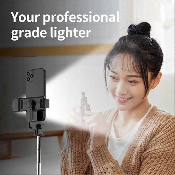 Ny selfie stick tripod Bluetooth fjernbetjening udtrækkelig selvudløser stander og bærbar