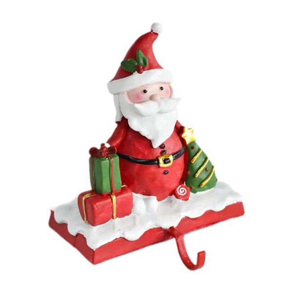 Julstrumphållare Robust Krok Hemfest Dekoration Strumpupphängare - Jultomte - Jultomte