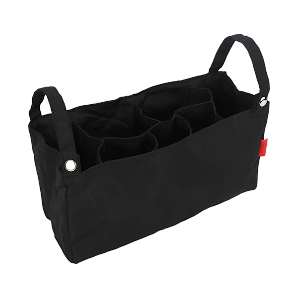 Baby Stroller Oppbevaringspose Stor Kapasitet Multi Rom Baby Stroller Hengepose for Bleier Leker Servietter Ammeflaske Svart